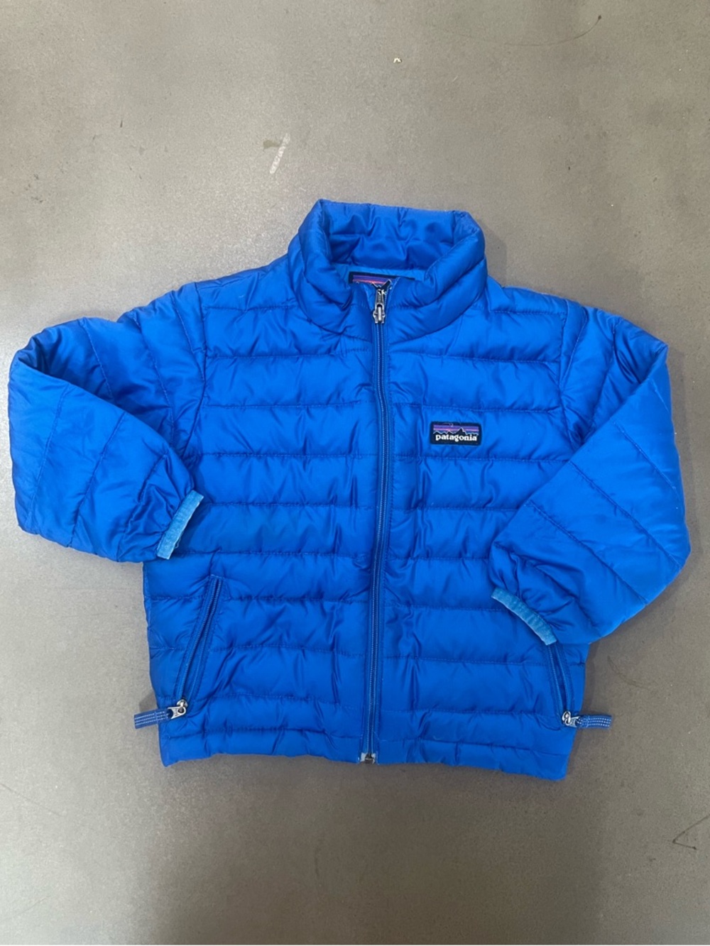 Patagonia Bright Blue Quilted Puffer Jacket
